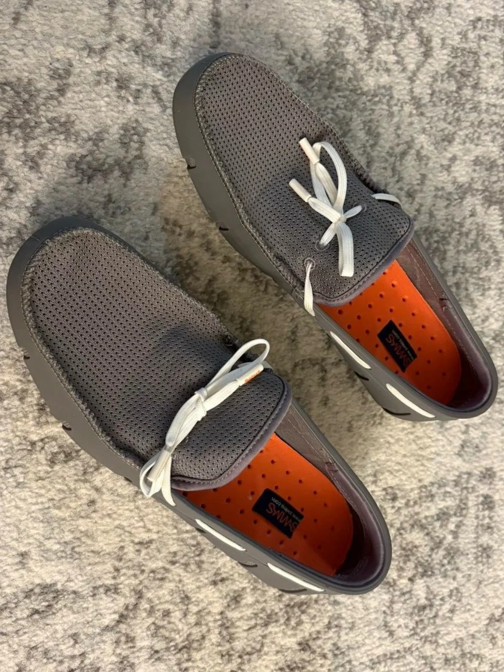Men’s Size 9 Swims Grey and Orange Swim Shoes/Boat Shoes